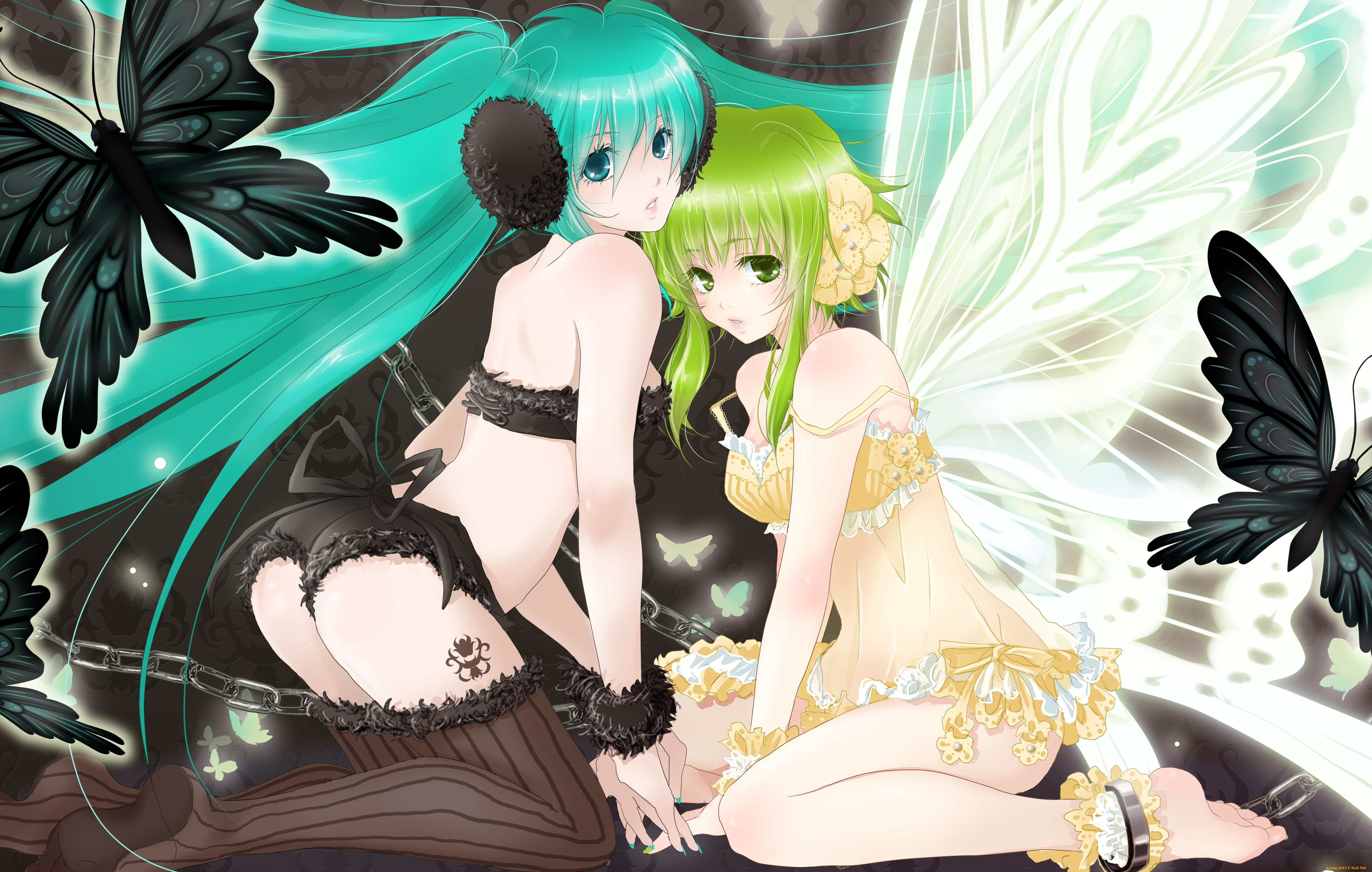 , vocaloid, , , hatsune, miku, kagamine, rin